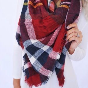 🎉Host Pick🎉 LAST ONE Plaid Oversized Blanket Scarf